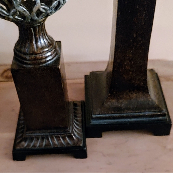 Elegant Decorative Pillar Candle Holders Set - Picture 2 of 2